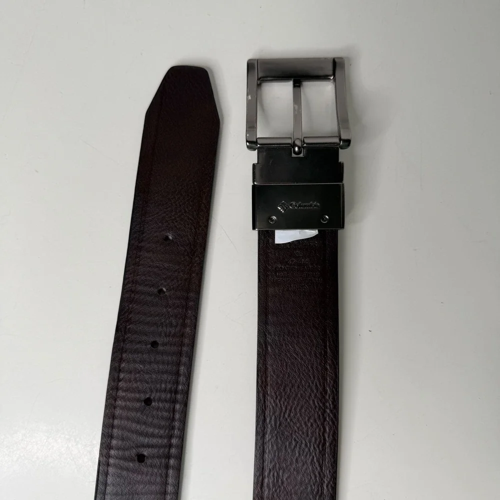 Columbia Reversible Belt Mens Black Brown Swivel Buckle Classic‎ 43